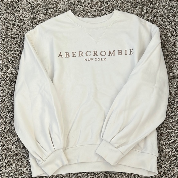 Abercrombie White Sweatshirt - Picture 3 of 4